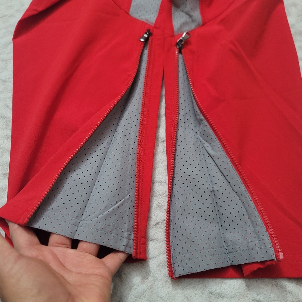 Under Armour Women's Woven Warm Up Pants Size M Red/gray NWT - Picture 9 of 16